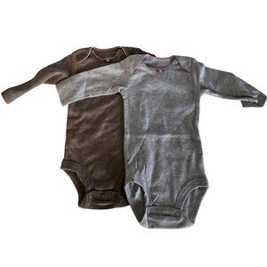 NWOT Carters Long Sleeve Onesie Set of 2